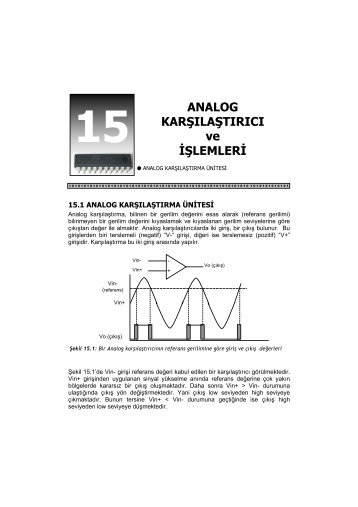 ANALOG KARÅILAÅTIRICI ve Ä°ÅLEMLERÄ°