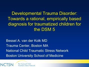 Developmental Trauma Disorder - WSU Extension