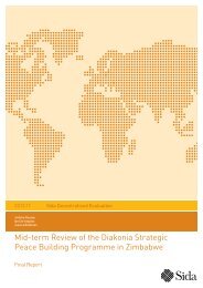 Mid-term Review of the Diakonia Strategic Peace Building ... - Sida