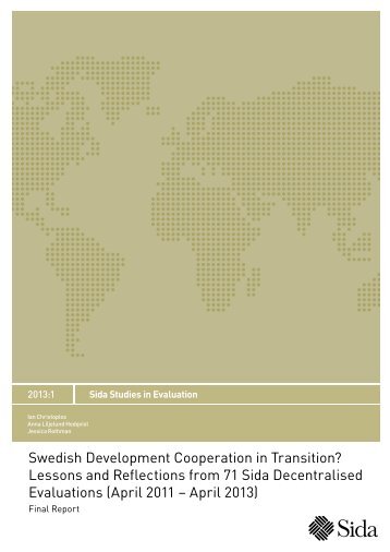 Lessons and Reflections from 71 Sida Decentralised ... - Indevelop