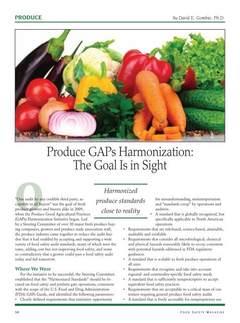 Food Safety Magazine - June/July 2013