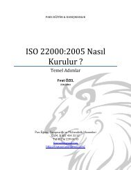 ISO 22000:2005 NasÄ±l Kurulur ? - FÄ±rat ÃZEL - Pars EÄitim ...