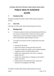 Scope template - guidelines - The Nutrition Society