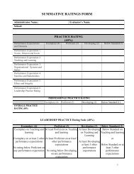 Summative Rating Form - SEED – System for Educator Evaluation ...