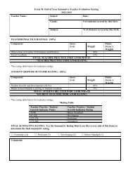 Form M- End-of Year Summative Teacher Evaluation Scoring 2012 ...