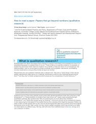 What is qualitative research? - College of Education