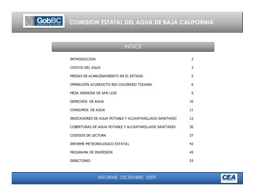 Informe anual 2009 (pdf, 3.7 MB). - Playas y costas de Ensenada