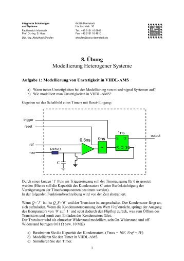 8. Ãbung Modellierung Heterogener Systeme +