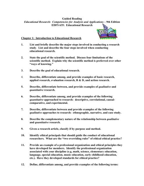 Guided Reading Educational Research - School of Education ...