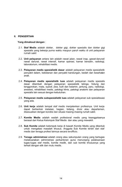 Pedoman Peraturan Internal Staf Medis - Manajemen Rumah Sakit ...