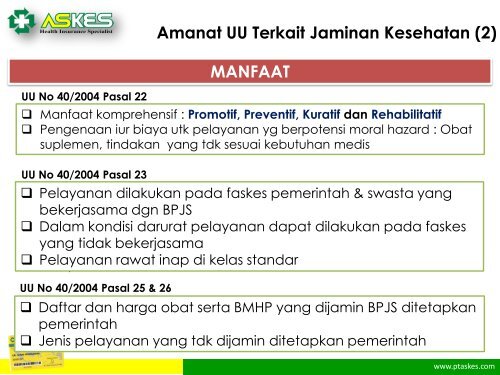 FROM DPHO to INA CBG's - Manajemen Rumah Sakit PKMK UGM