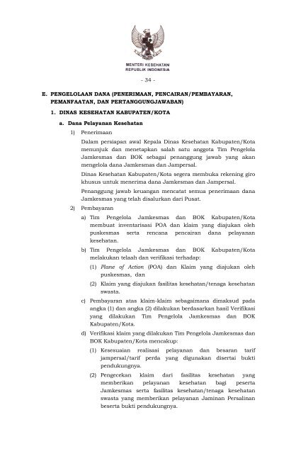 PMK No 40 Tahun 2012 tentang Pedoman Pelaksanaan Program ...