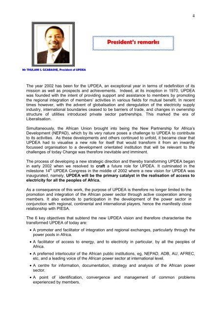 RapportACTIVITE 2002 - association des societes d'electricite d ...