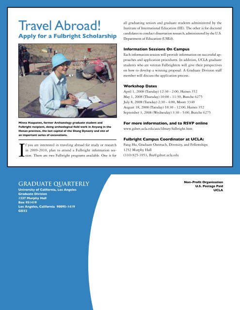 Graduate Quarterly - Winter 2008 - UCLA Graduate Division