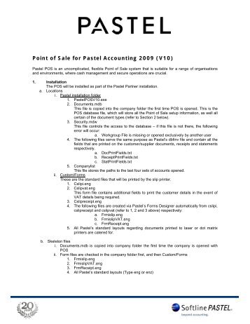 Point of Sale for Pastel Accounting 2009 (V10)