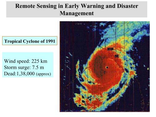 Remote Sensing Application in Early Worning and ... - APRSAF