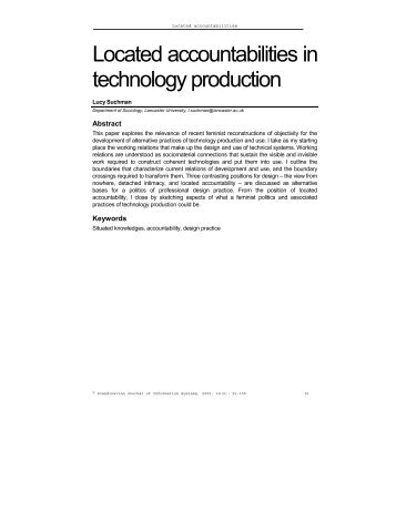 Located accountabilities in technology production - IRIS