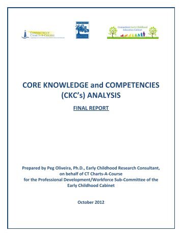 CORE KNOWLEDGE and COMPETENCIES - Connecticut Early ...