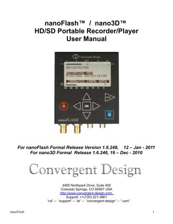 nanoFlash Manual - Convergent Design