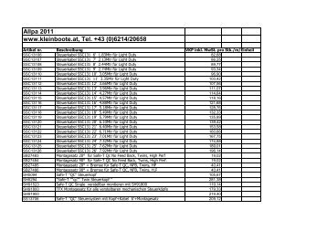 Allpa 2011 www.kleinboote.at, Tel. +43 (0)6214/20658