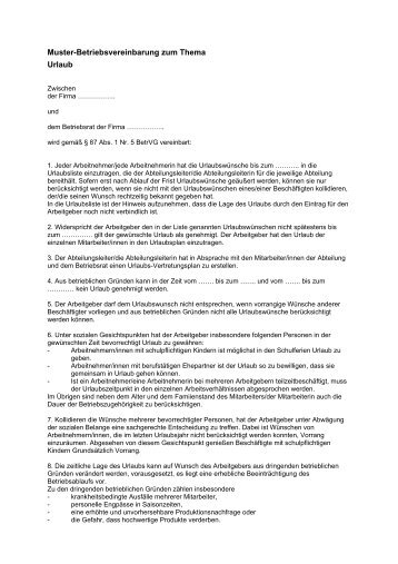 Muster-Betriebsvereinbarung als PDF - BR-WIKI