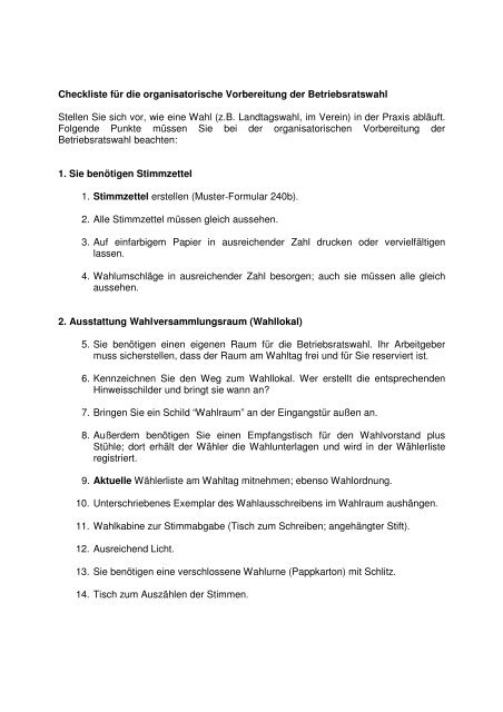 Checkliste als PDF - Betriebsrat.com