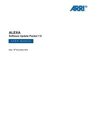 ARRI Alexa Camera Operations Manual- Version 7 - GEAR HEAD