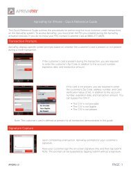 AprivaPay for iPhone Quick Reference Guide (PDF)