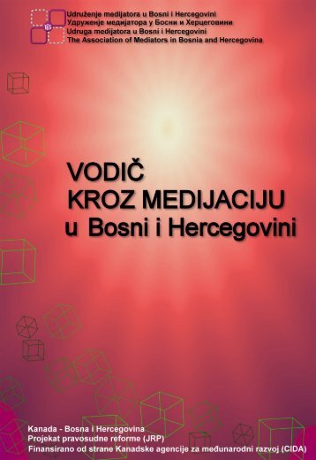 Stručna publikacija: Vodic kroz medijaciju u Bosni i Hercegovini