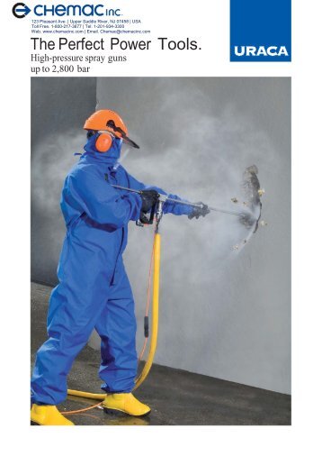 High Pressure Spray Guns Up to 2800 bar - Chemac Inc.