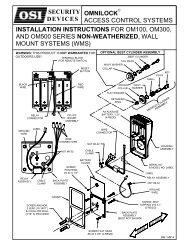 non-weatherized - OSI Security Devices