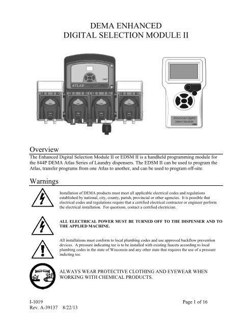 DEMA ENHANCED DIGITAL SELECTION MODULE II