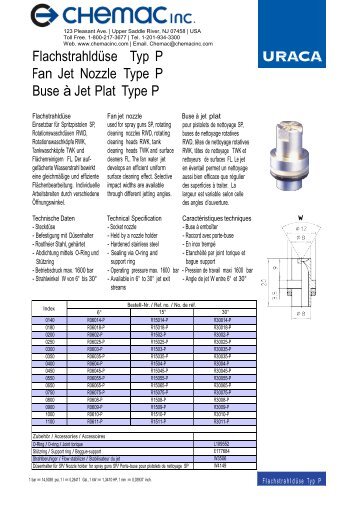 DüseTyp P-F_def.p65 - Chemac Inc.