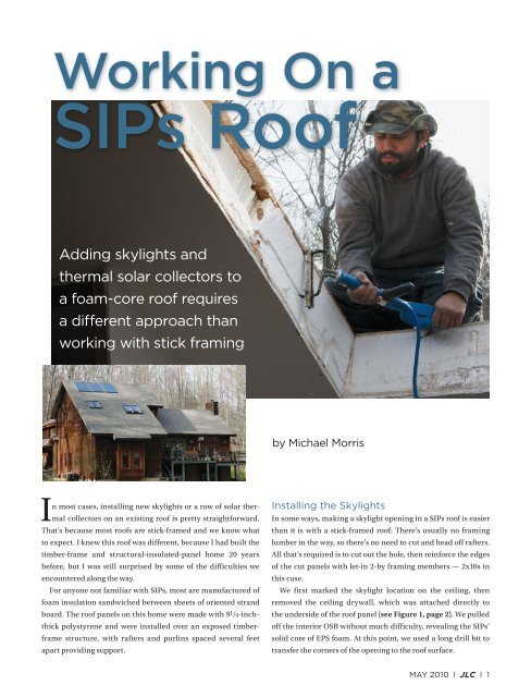 Working On a SIPs Roof - VELUX