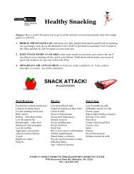 Healthy Snacking