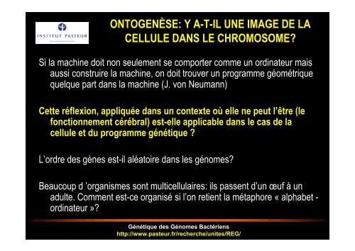 CE QUE NOUS APPREND LA STRUCTURE DES ... - Normalesup.org