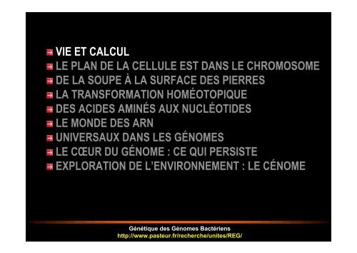 CE QUE NOUS APPREND LA STRUCTURE DES ... - Normalesup.org