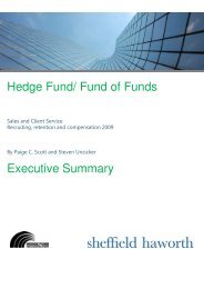 Hedge Fund/ Fund of Funds Executive Summary - Sheffield Haworth