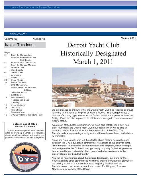 March Mainsheet 11.qxd - Detroit Yacht Club