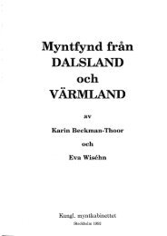 Myntfynd frÃ¥n DALSLAND och - Kungl. Myntkabinettet ...