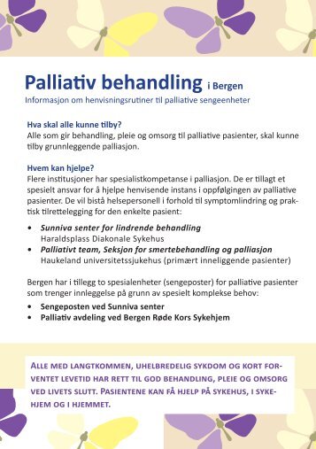 Informasjonsbrosjyre om tilvising - Helse Bergen