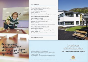 Brosjyre om Lynghaug aktivitetssenter - Lokal tjenestekatalog