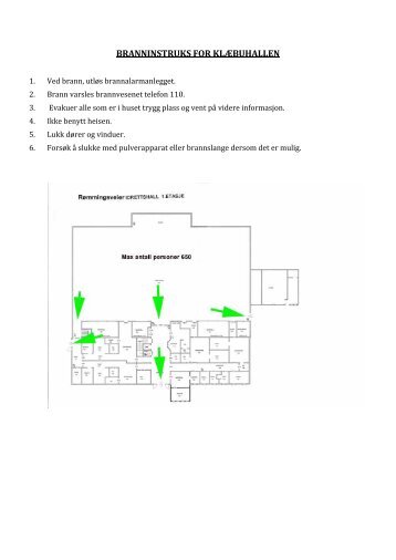 Branninstruks for KlÃ¦buhallen - Lokal tjenestekatalog