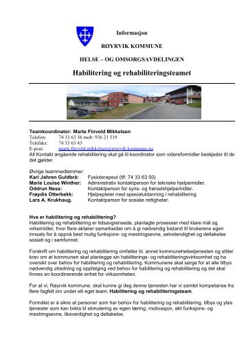 Informasjon rehabilitering