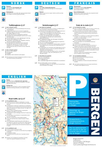 Parkeringskart over Bergen sentrum