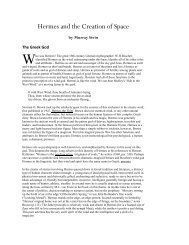 Hermes and the Creation of Space - C.G. Jung Society of Atlanta
