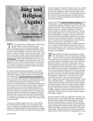 jungs view of religion essay Such a negative view is by no means the only opinion that has been held by psychologists about religion, and carl jung, one of freud’s contemporaries, had a very different view jung described the “collective unconscious”, a collection of archetypes in the unconscious mind, found across cultures and eras, providing a rich source of. jungs view of religion essay Such a negative view is by no means the only opinion that has been held by psychologists about religion, and carl jung, one of freud’s contemporaries, had a very different view jung described the “collective unconscious”, a collection of archetypes in the unconscious mind, found across cultures and eras, providing a rich source of.