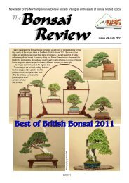 Bonsai The Review - Federation of British Bonsai Societies