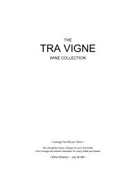 WINE LIST PDF - Tra Vigne