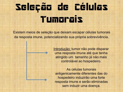 Imunologia dos Tumores - Unesp